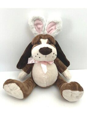 GANZ Oliver Dog Bunny Ears Basset Hound Puppy 11" Stuffed Animal Toy HE10123